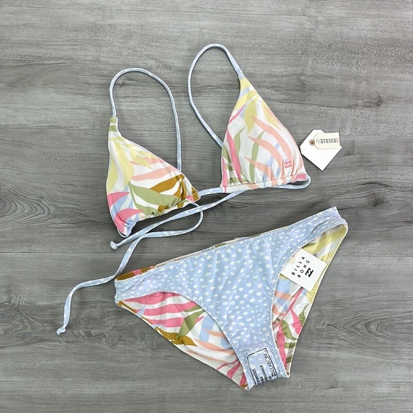 ☀️BILLABONG☀️ TROPIC JUNGLE LOWRID BIKINI SET - Picture 10 of 17